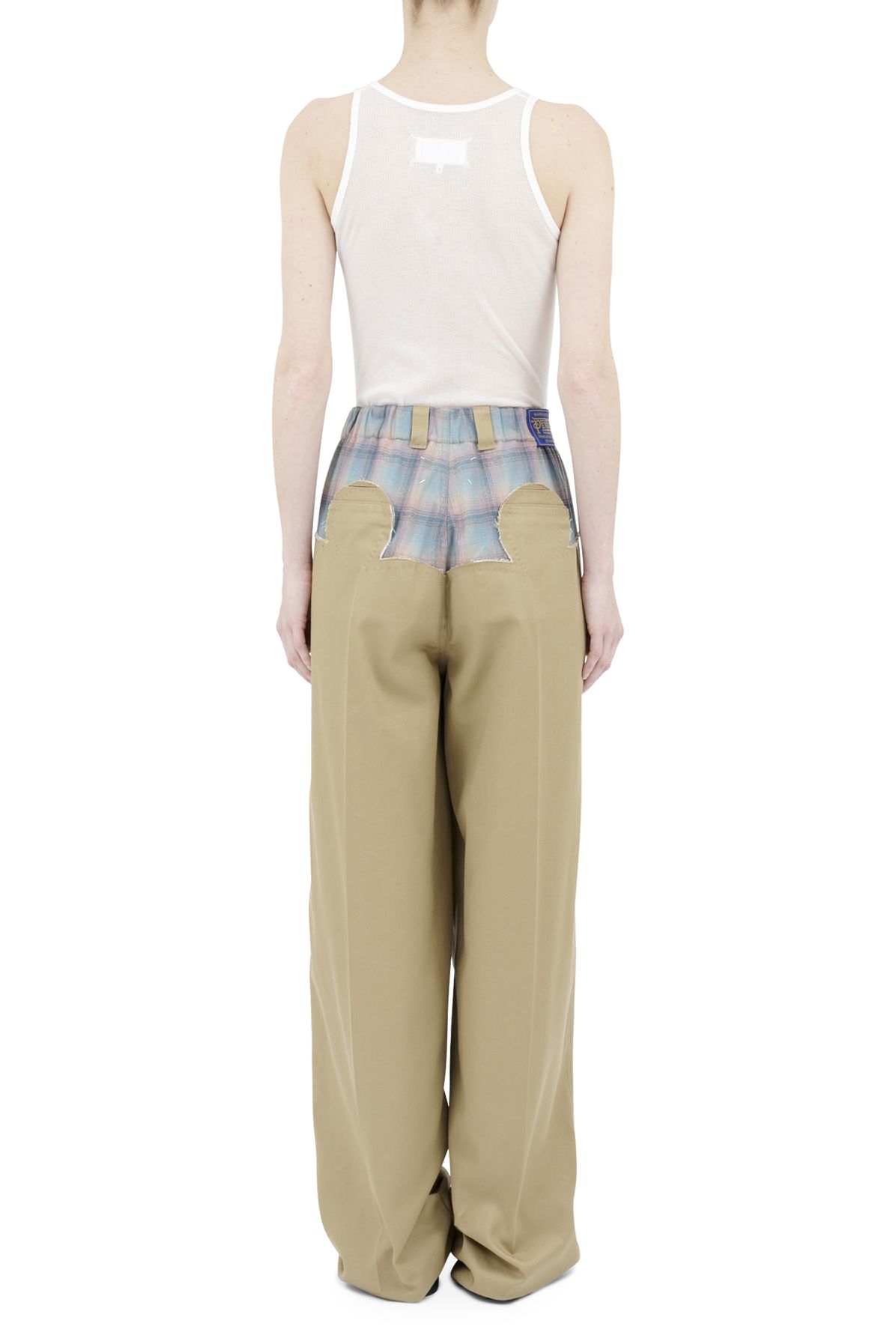 Maison Margiela Pendleton yoke trousers