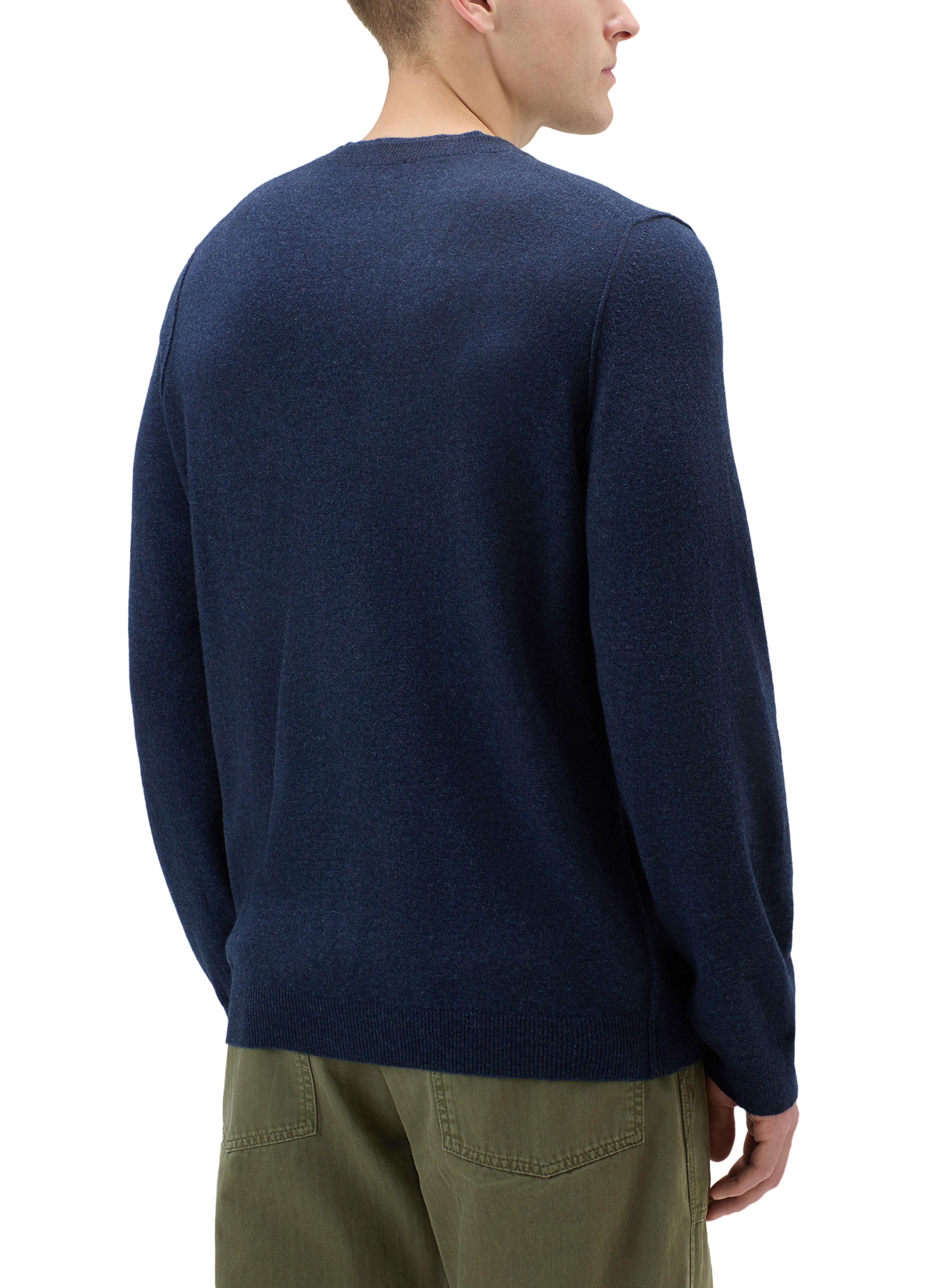 Woolrich Crewneck Sweater in Merino Wool Blend