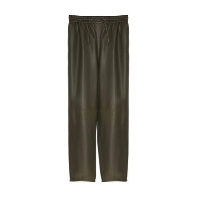 Yves Salomon Lamb leather joggers