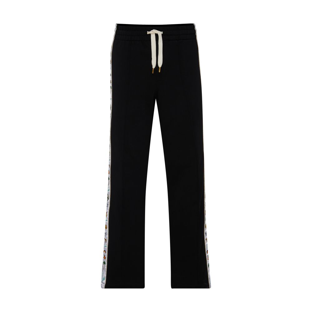 Casablanca Embroidered satin tape sweatpant