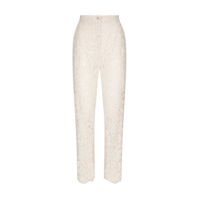 Dolce & Gabbana Branded stretch lace pants