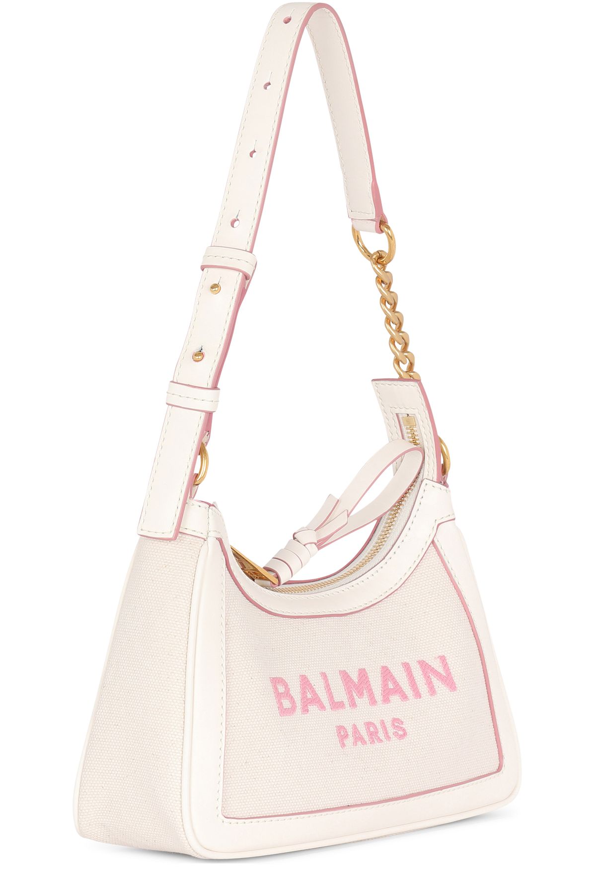 Balmain B-Army canvas bag with leather details