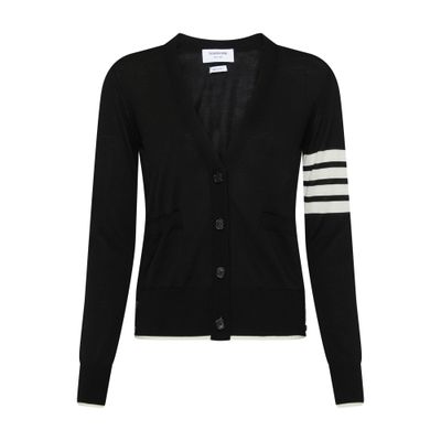 Thom Browne 4Bar fine merino wool cardigan