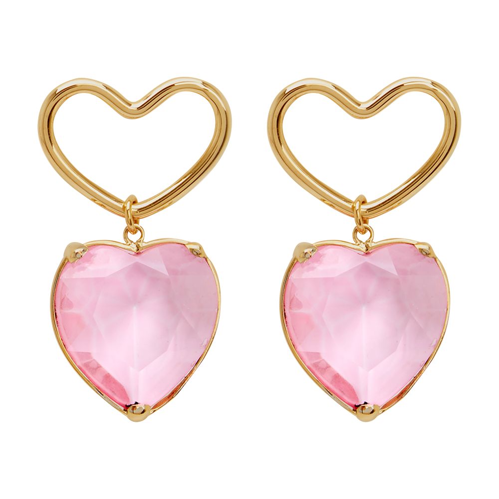 Nina Ricci Heart pendant earrings