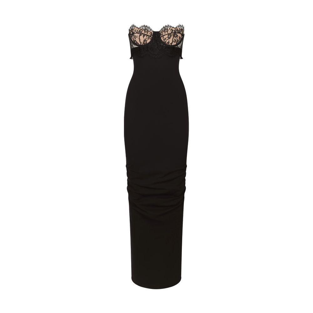 Dolce & Gabbana Long jersey Milano rib dress