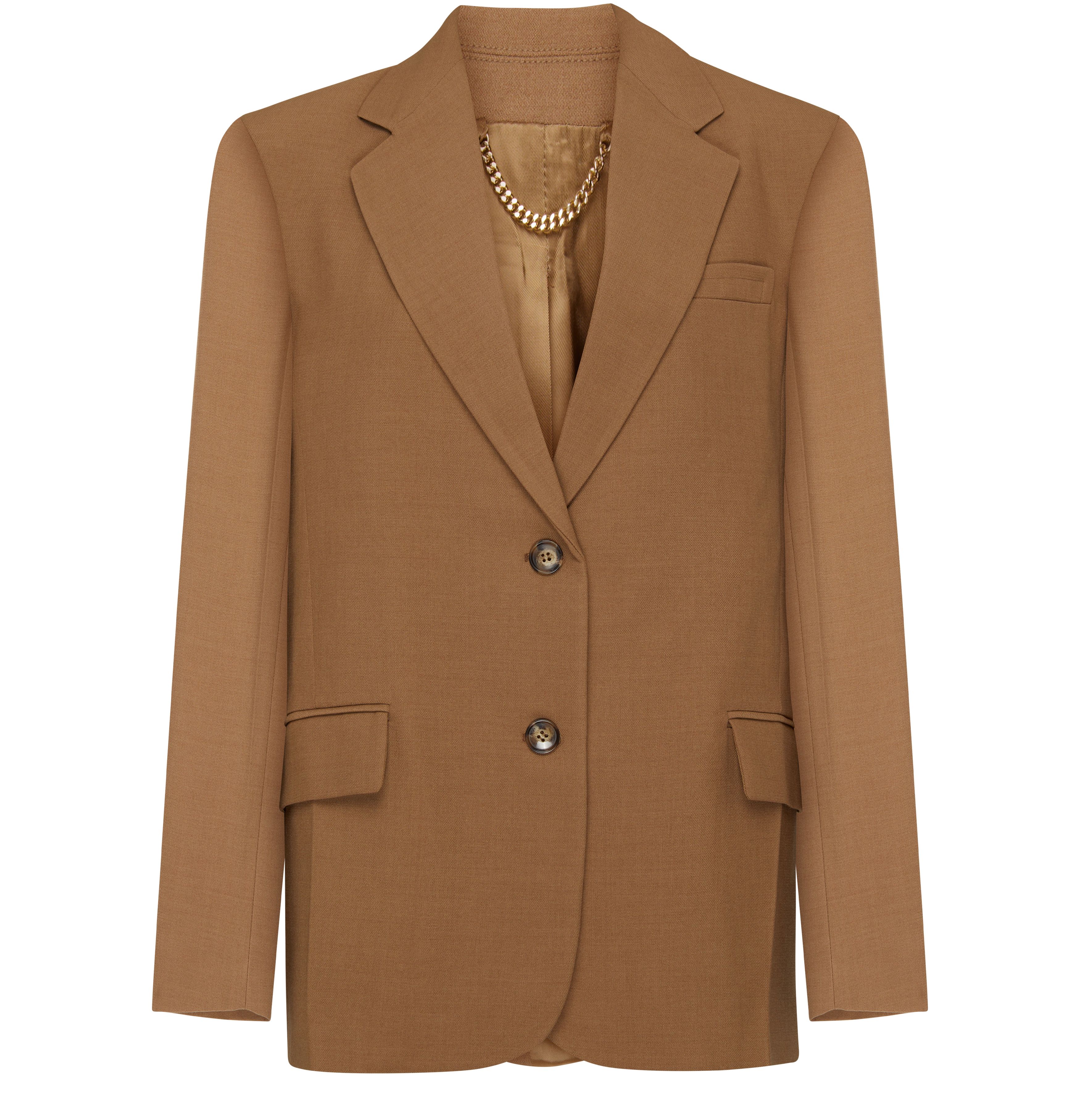 Victoria Beckham Asymmetric Double Layer Jacket