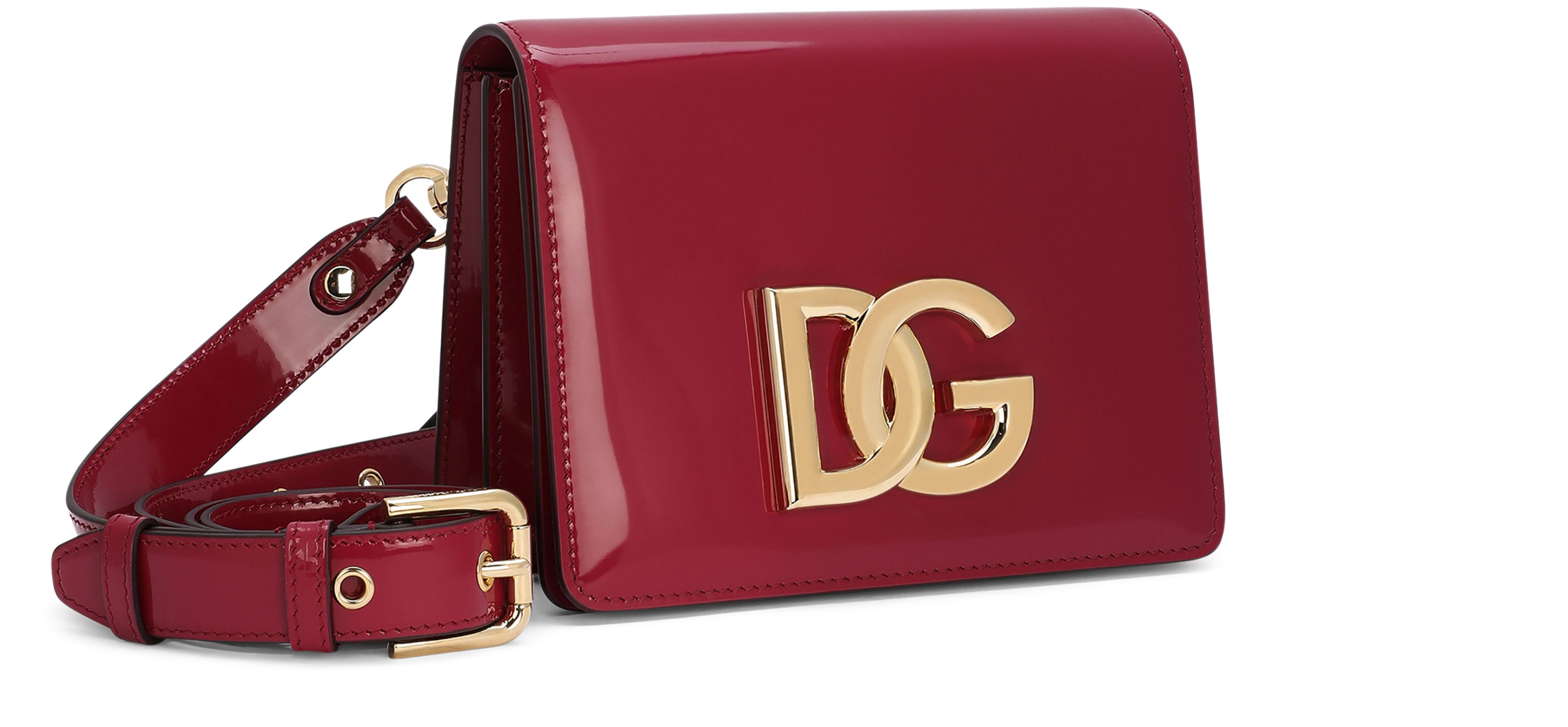 Dolce & Gabbana Polished calfskin 3.5 crossbody bag