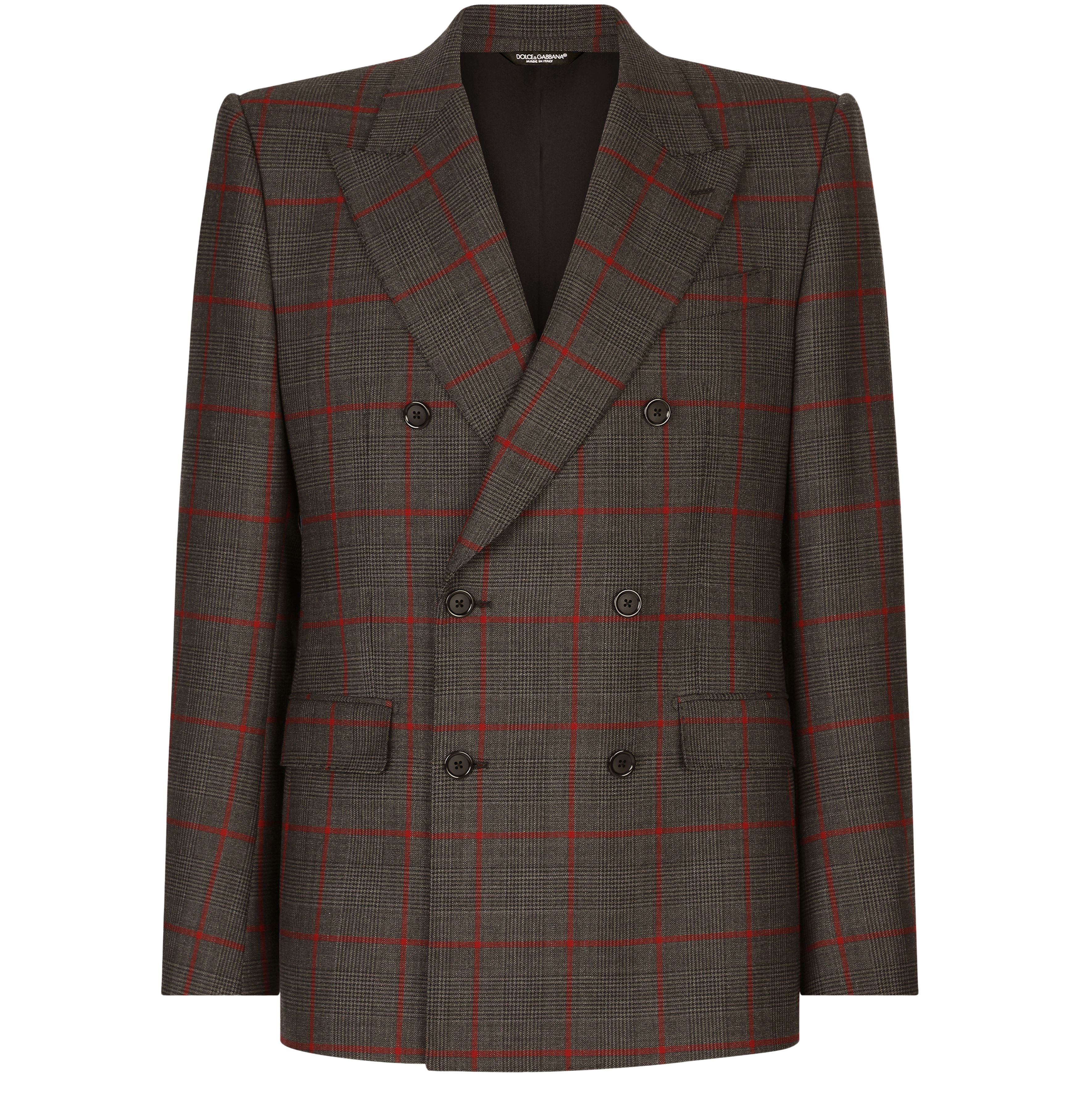 Dolce & Gabbana Double-breasted glen plaid Sicilia-fit suit