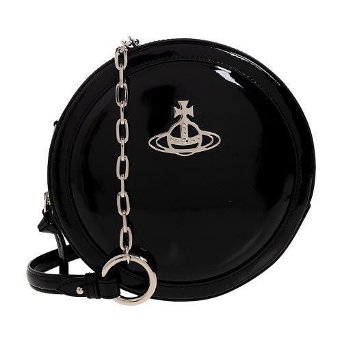 Vivienne Westwood ‘Ruby Round' patent shoulder bag