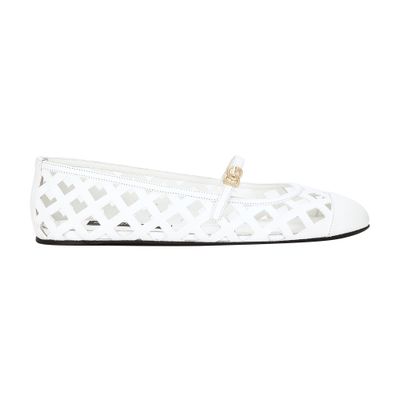 Dolce & Gabbana Openwork calfskin ballet flats