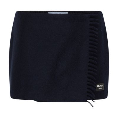 Prada Short cashmere skirt