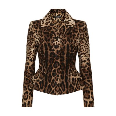 Dolce & Gabbana Single-breasted double crepe jacket