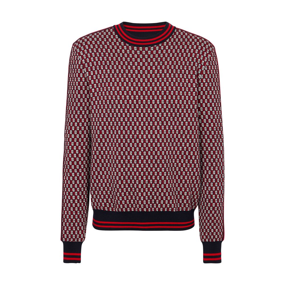 Balmain Monogrammed jacquard sweater