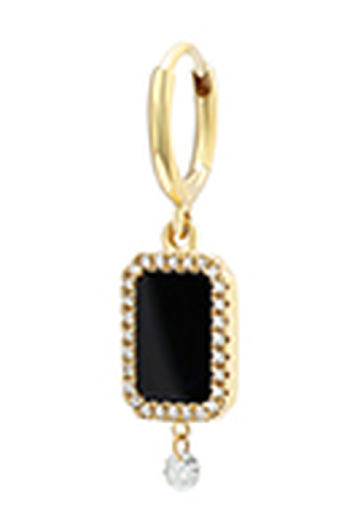 Persée Black Agate diamonds piercing