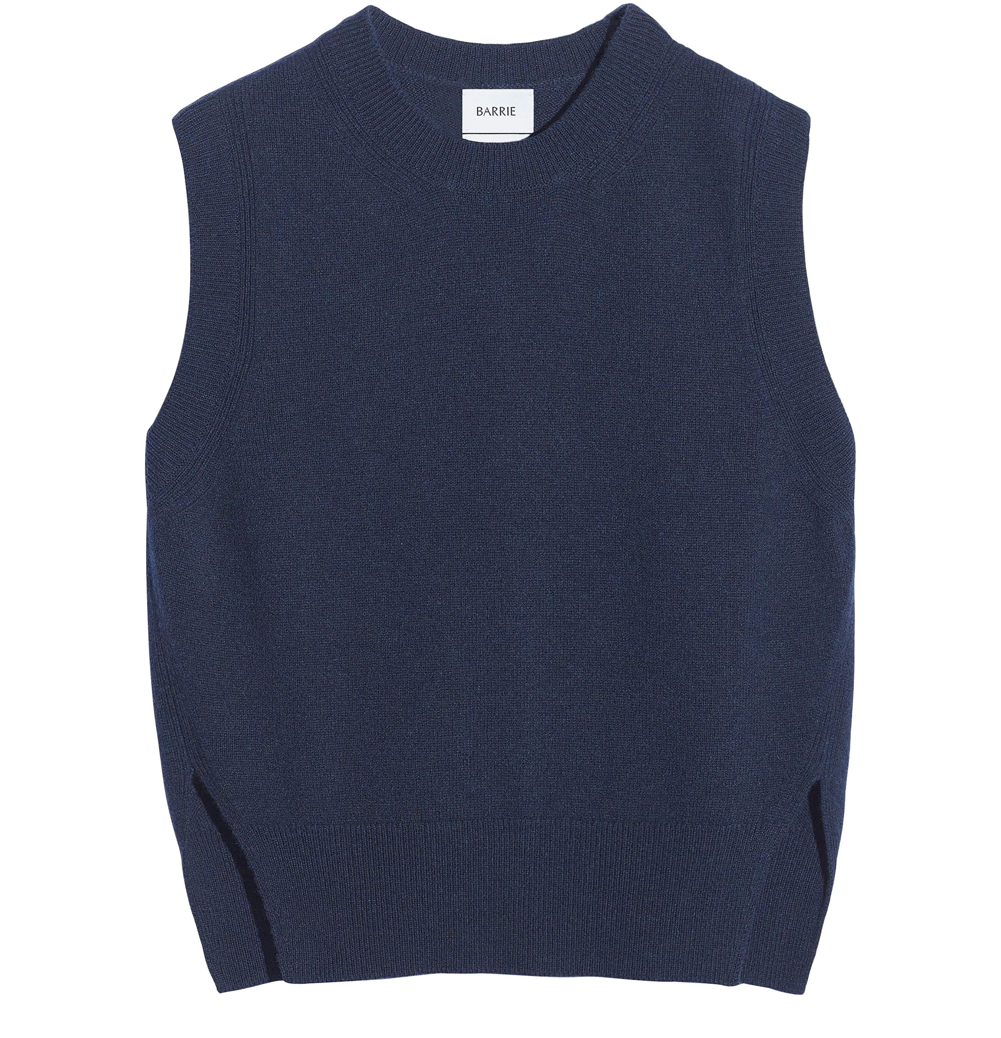 Barrie Iconic sleeveless cashmere jumper