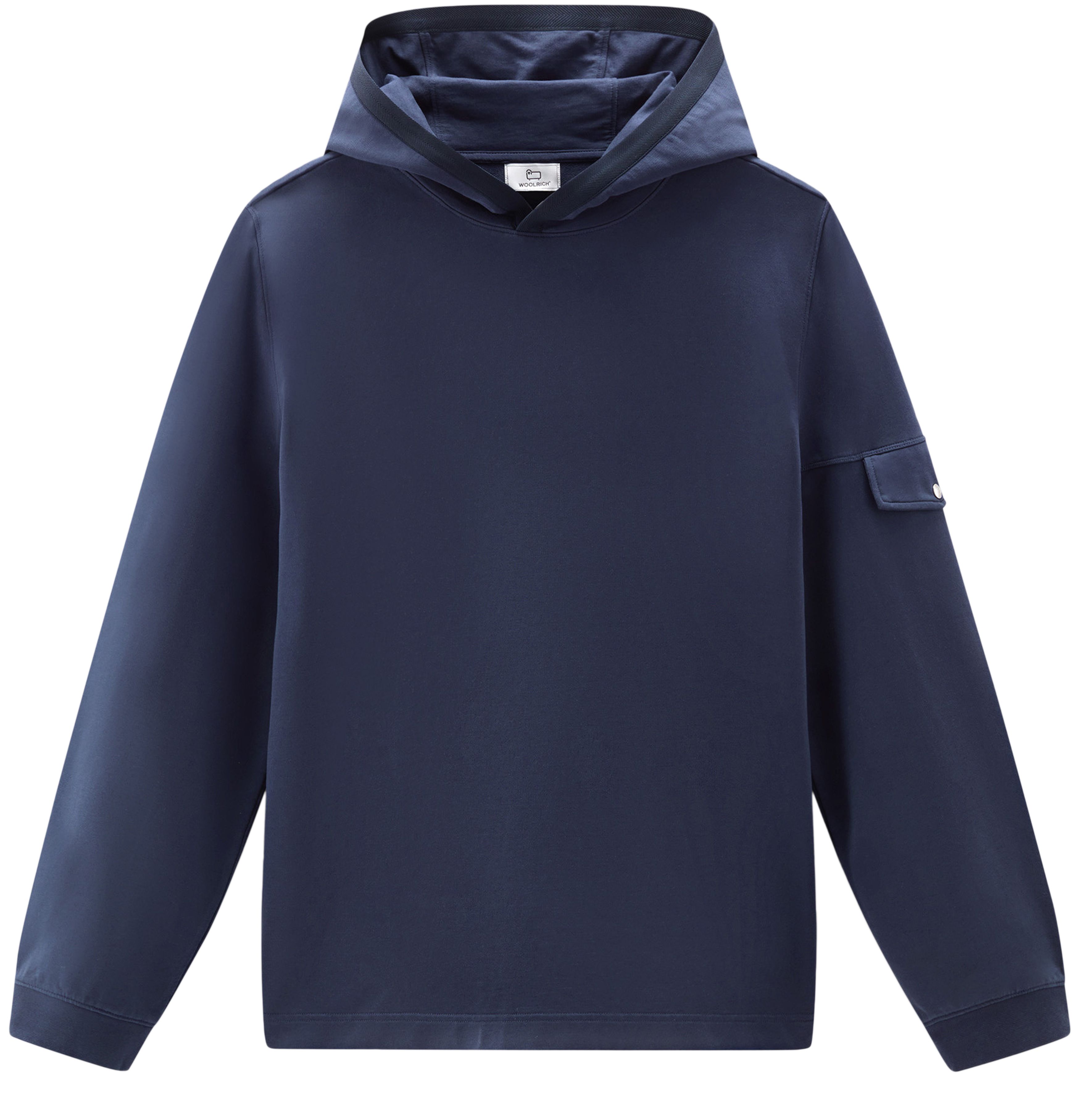 Woolrich Hooded pure cotton sweatshirt with pocket