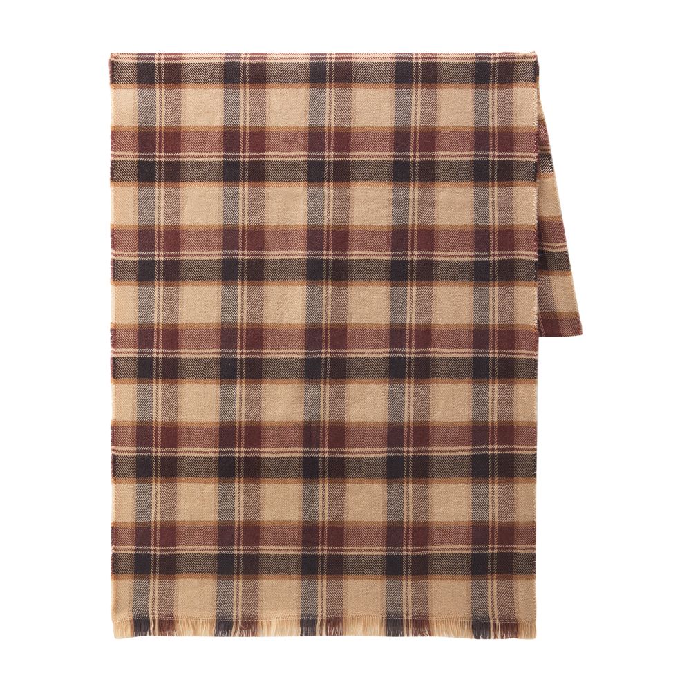 Woolrich Plaid Scarf in A Wool and Cashmere Blend