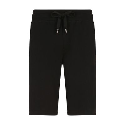 Dolce & Gabbana Jersey jogging shorts with logo tag