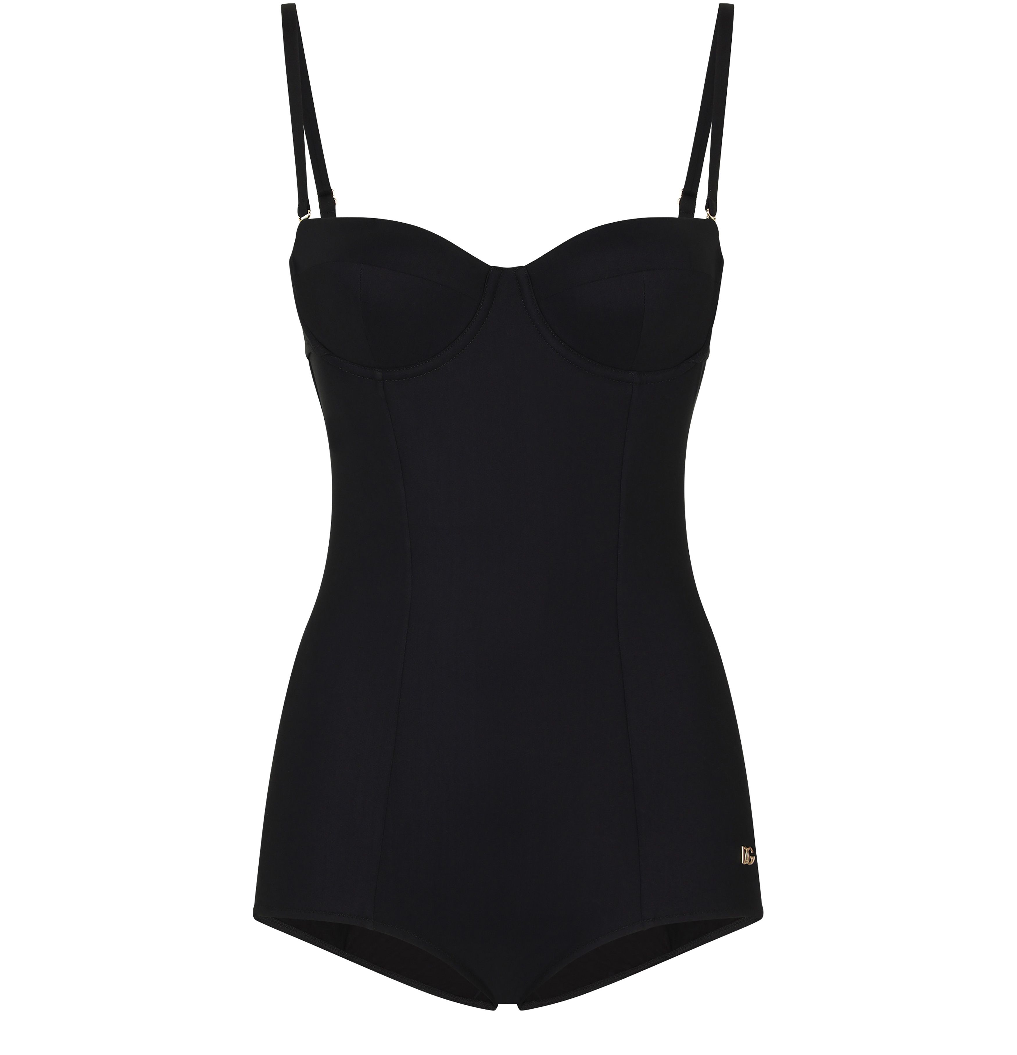 Dolce & Gabbana Full swimsuit with balcony neckline