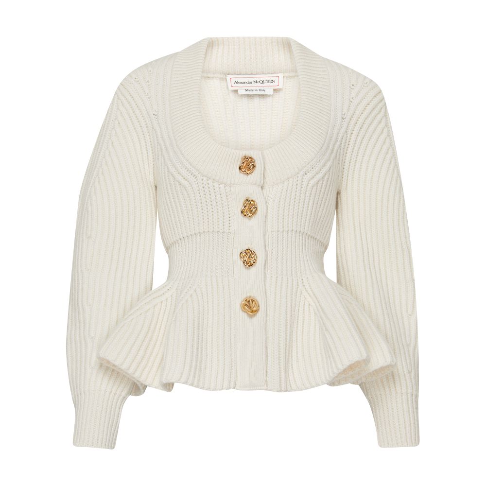 Alexander McQueen Peplum cardigan