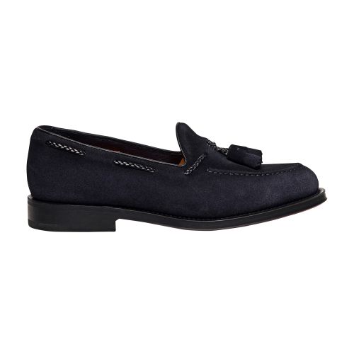 Santoni Suede Tassel loafers