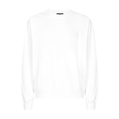 Dolce & Gabbana Jersey sweatshirt with DG logo tag