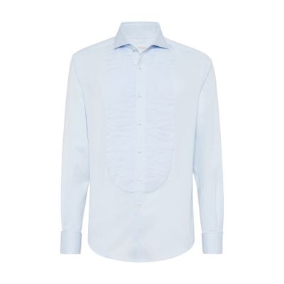Brunello Cucinelli Tuxedo shirt with pleating