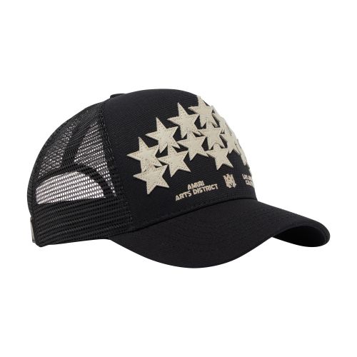 Amiri Leather Star trucker cap