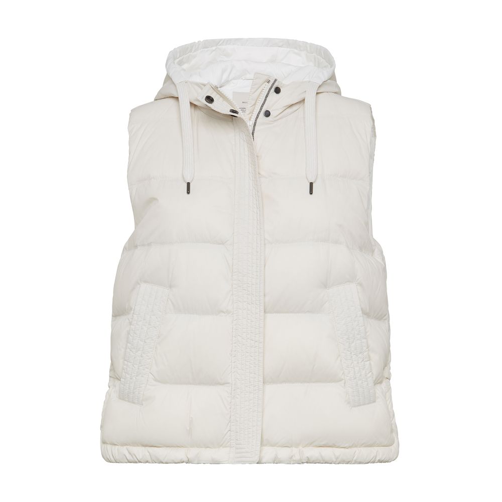 Brunello Cucinelli Nylon sleeveless puffer jacket