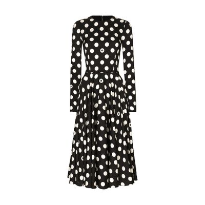 Dolce & Gabbana Polka-dot circle-skirt dress
