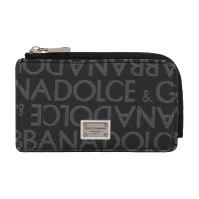 Dolce & Gabbana Coated jacquard card holder