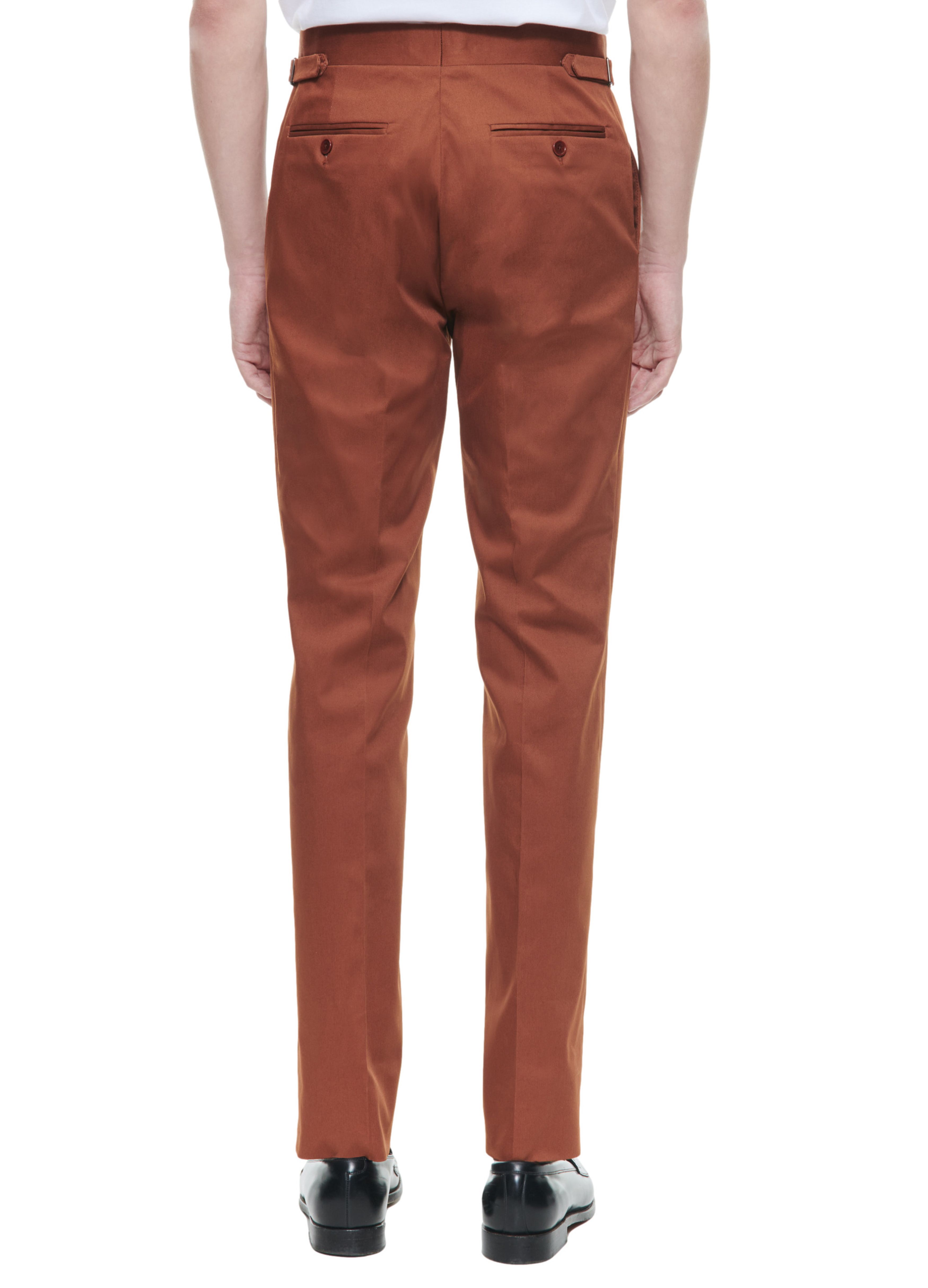  Fitted organic cotton chinos