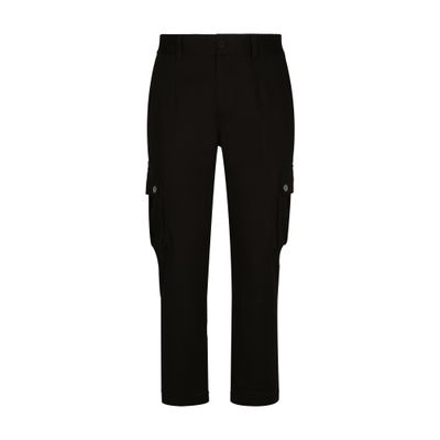 Dolce & Gabbana Cotton cargo pants with branded tag