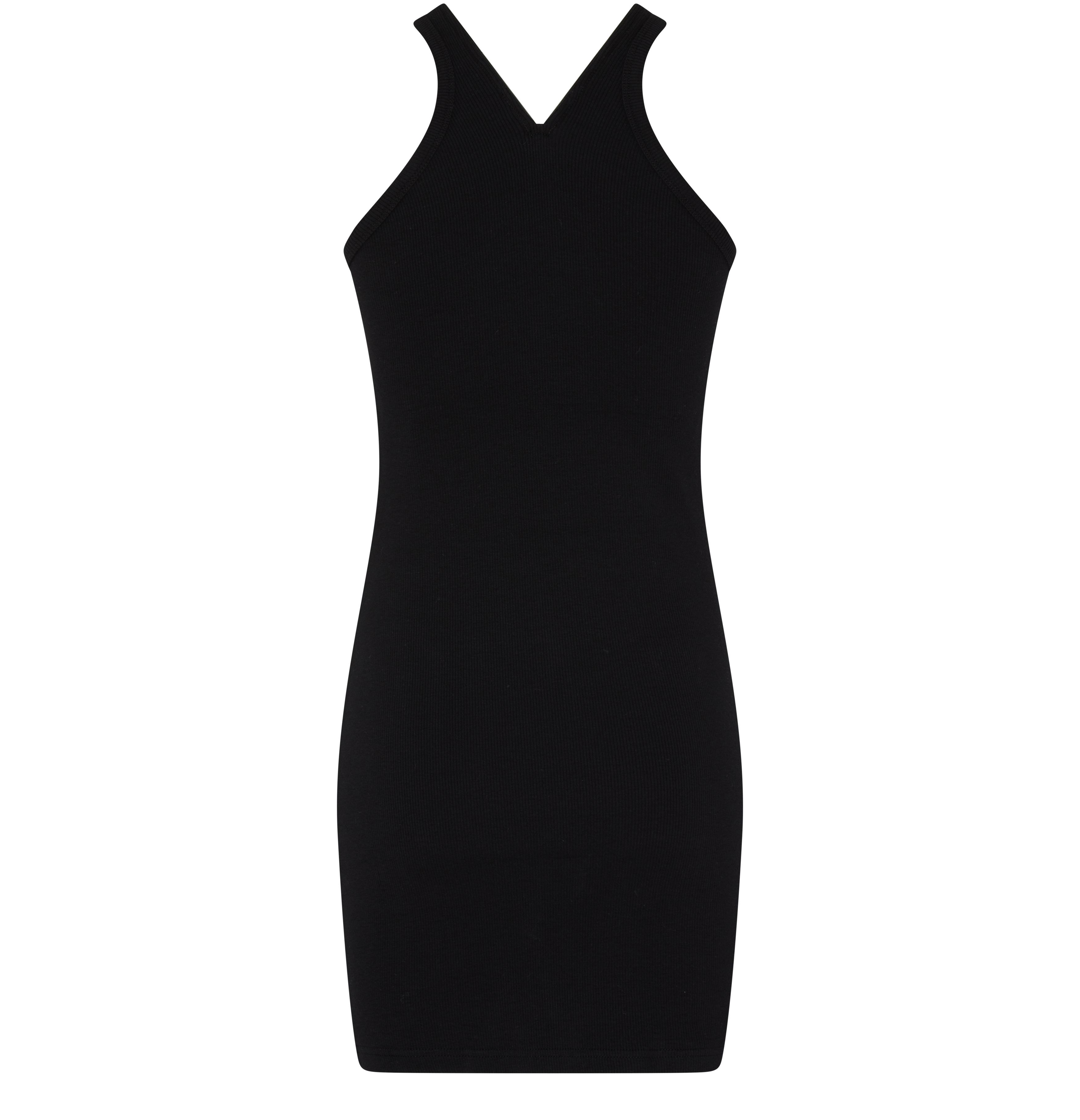 Courrèges Criss cross rib mini dress