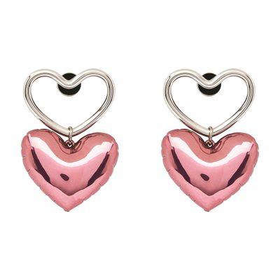 Nina Ricci Heart charm earrings