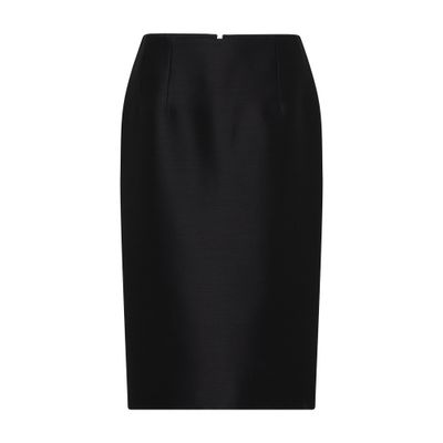 Versace Pencil skirt in wool and silk