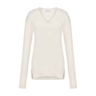 Alberta Ferretti Silk and cashmere V-neck sweater