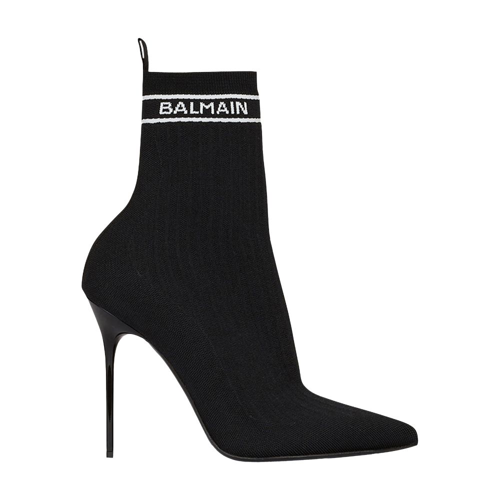 Balmain Skye stretch knit ankle boots