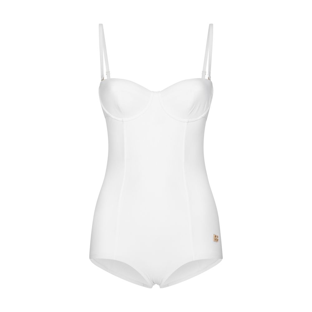 Dolce & Gabbana Full swimsuit with balcony neckline