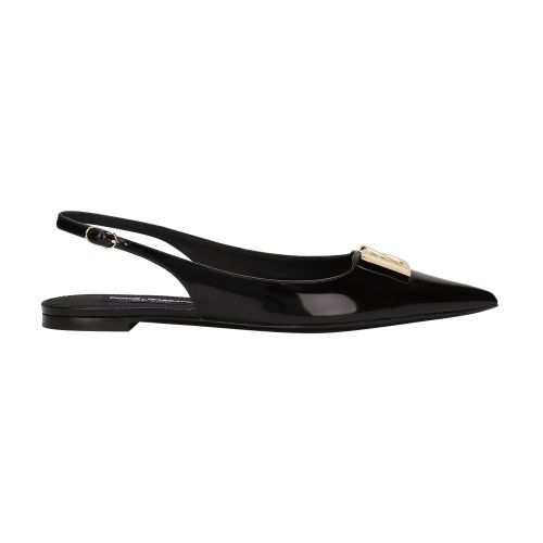 Dolce & Gabbana Polished calfskin slingbacks