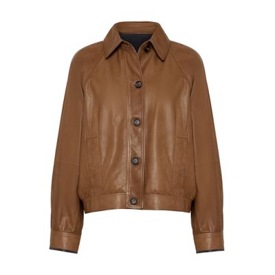 Brunello Cucinelli Nappa leather jacket