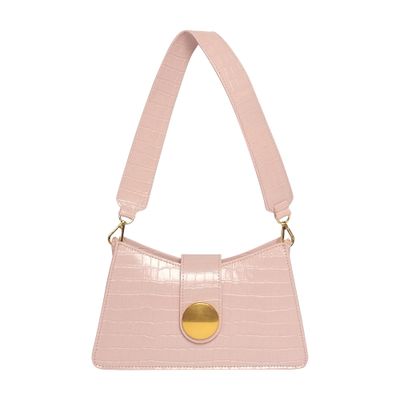 Elleme Buckle shoulder croco print bag