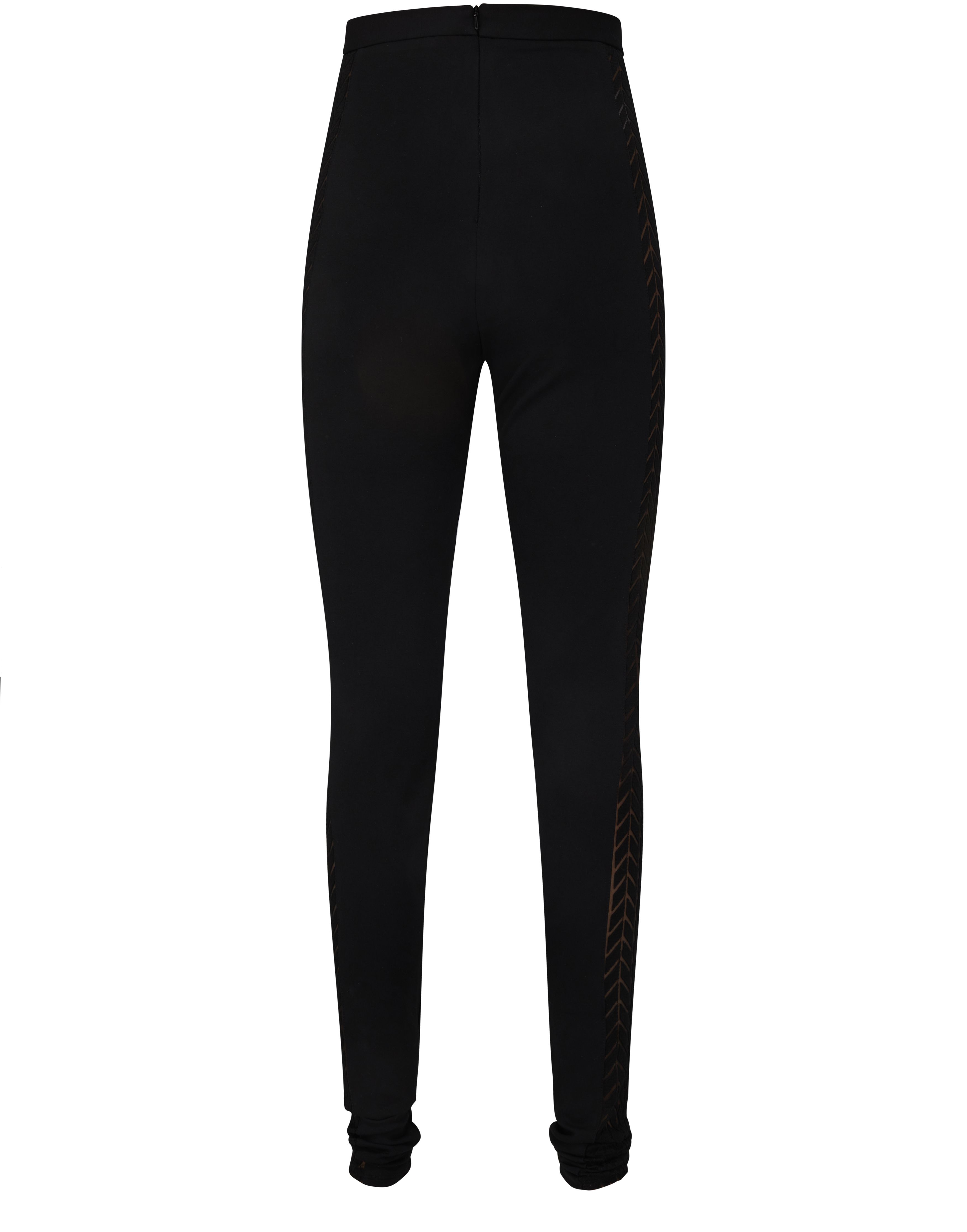 David Koma Tyre Track Macrame Side Insert Leggings