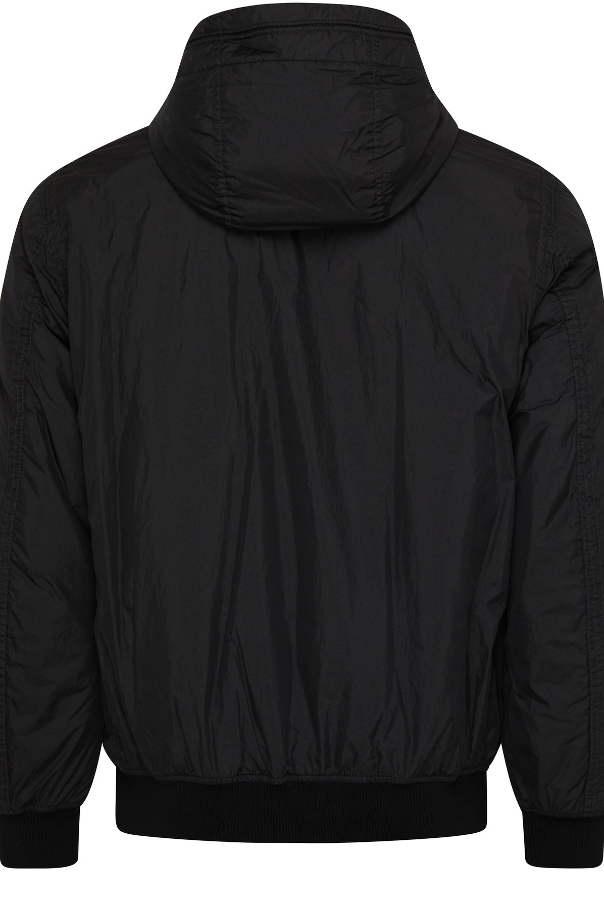 Stone Island Zip-up jacket with logo patch