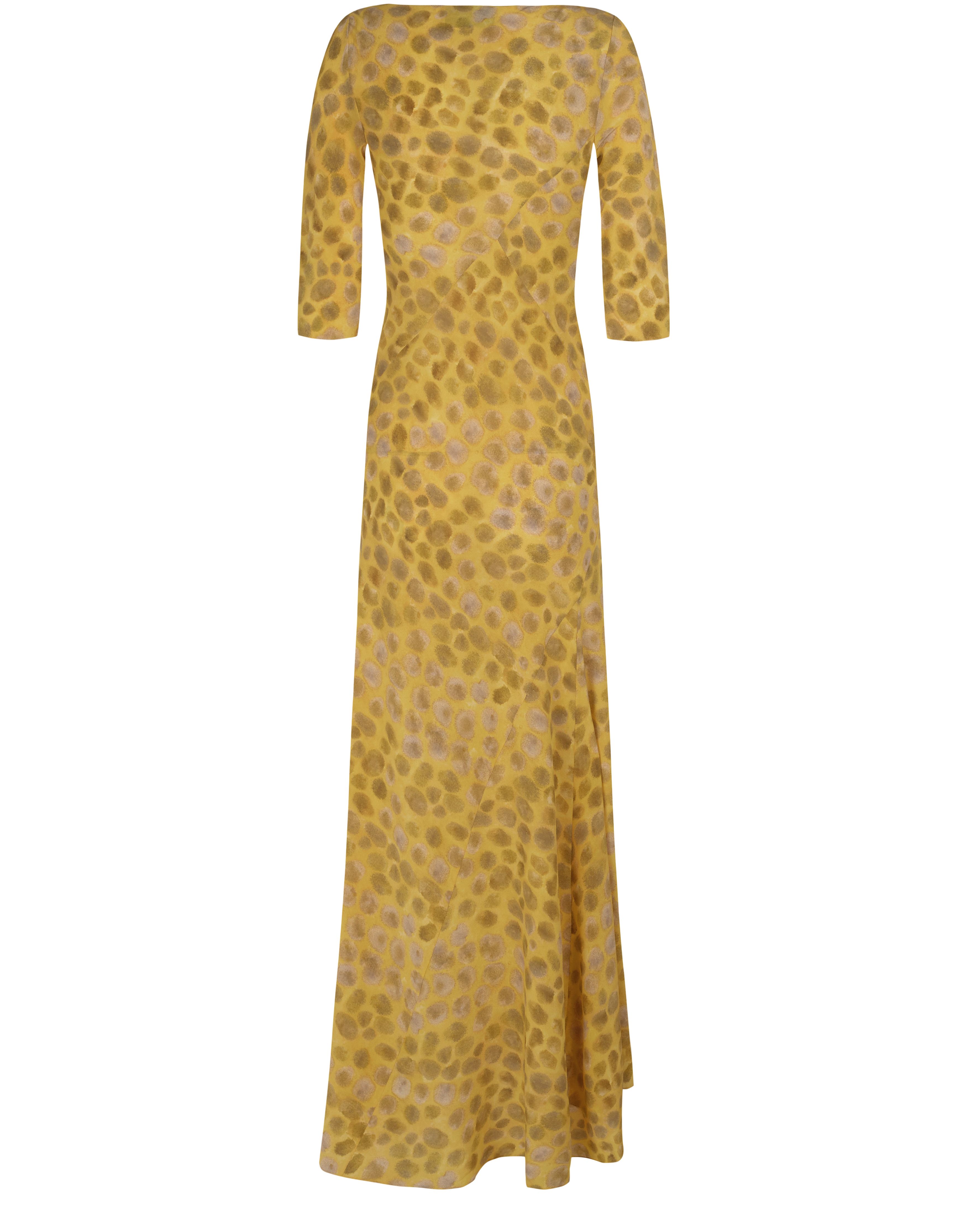 Cortana Khata long dress in printed silk