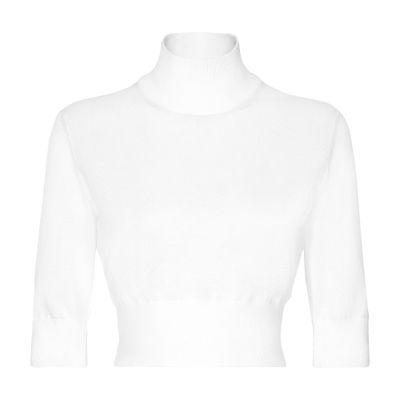 Dolce & Gabbana Cotton and silk cropped sweater