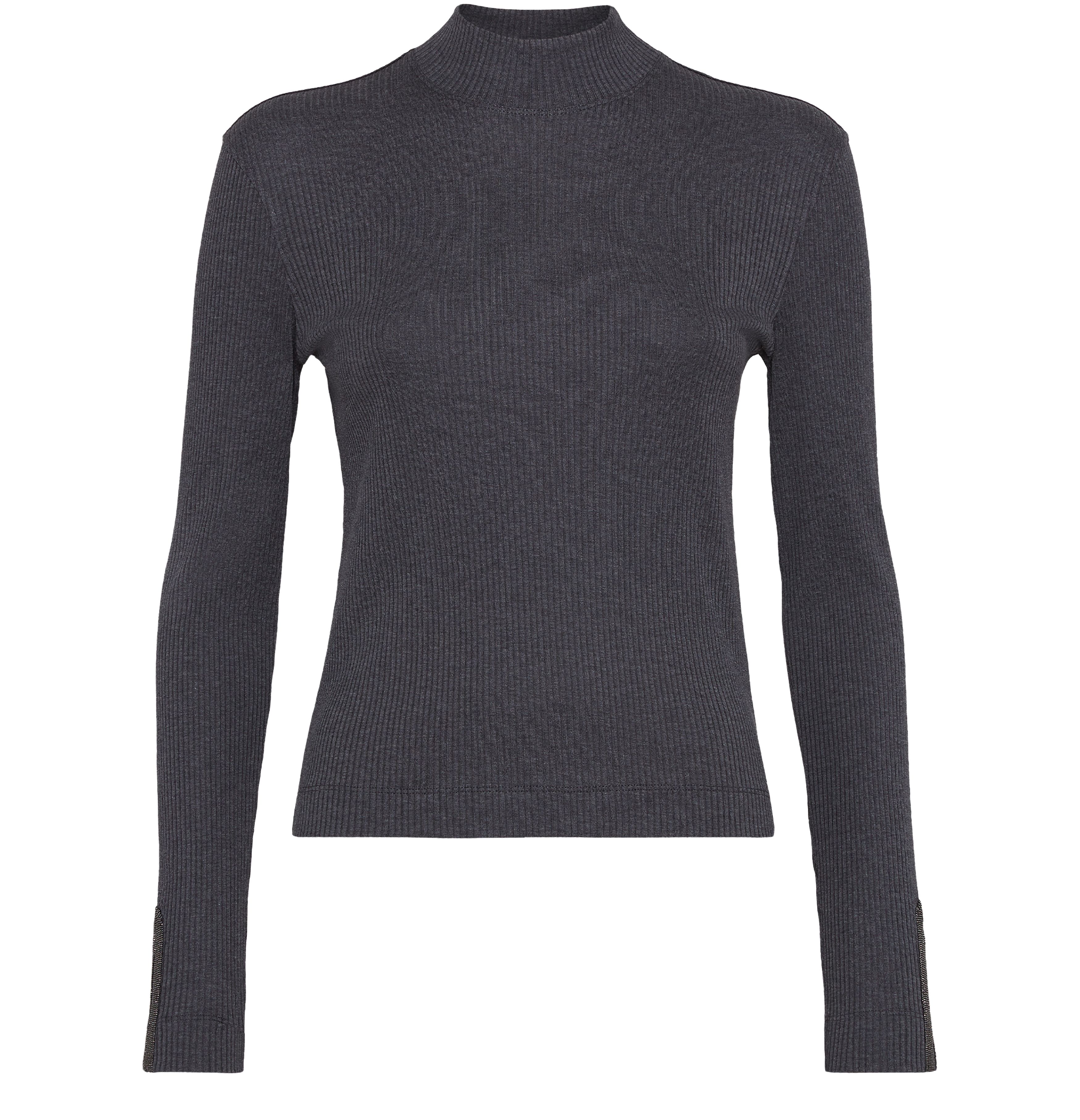 Brunello Cucinelli Ribbed jersey top