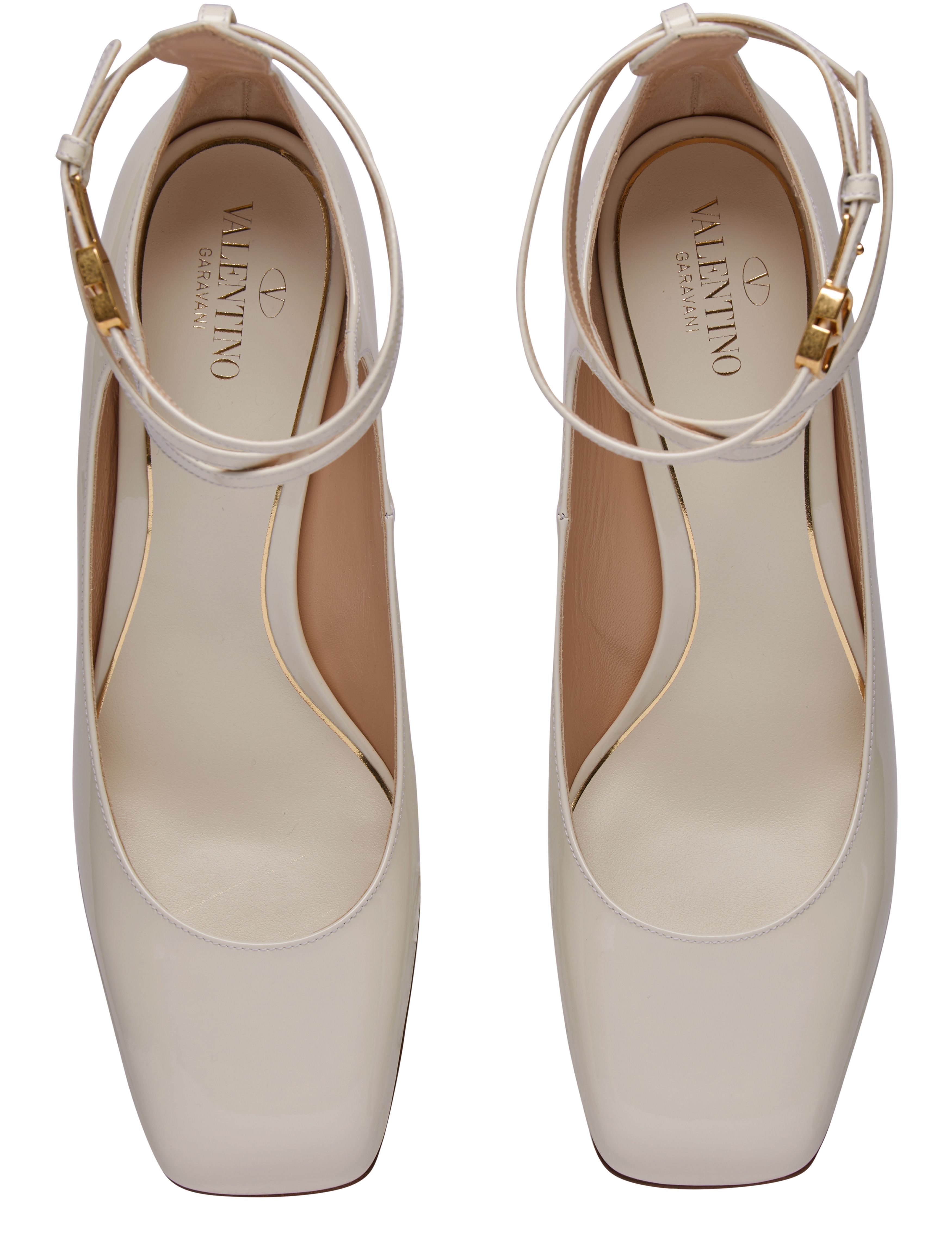 VALENTINO GARAVANI Tan-go pumps with strap