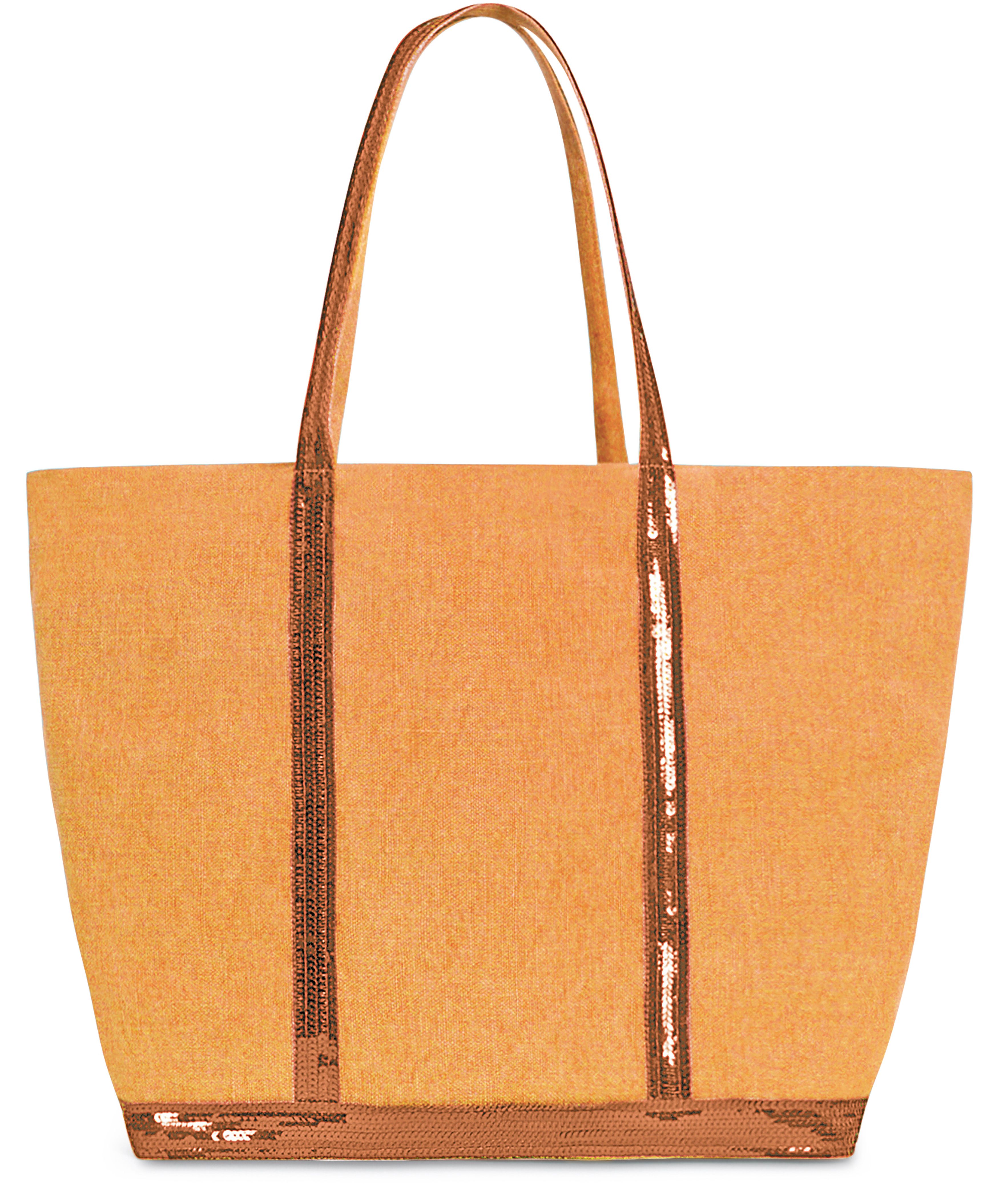  Linen L cabas tote