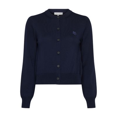 Maison Kitsuné Bold fox head patch regular cardigan